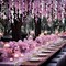 Wisteria Artificial Flowers Garland, 7.2Ft/Piece Wisteria Hanging Flowers Garland for Wedding Arch Decoration Outdoor Ceremony Home Backdrop Garden